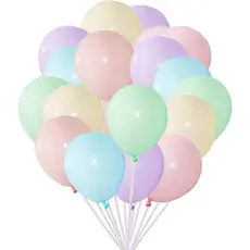Balões de Látex Macaron Arco-Íris para Festa, Balões de 5 Polegadas Perolados, Balões de Hélio em Tons Pastel para Decor