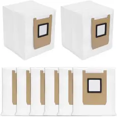 DR DAPPER Pacote com 8 Sacos de Pó, Compatível com o Aspirador Robô Eufy E28 Omni/E25 Omni, Capacidade Grande de 3L, Des