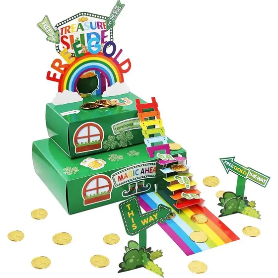 FATSTORE Kit de Armadilha para Leprechaun para Crianças, Decorações para o Dia de São Patrício, Artesanato DIY, Kit