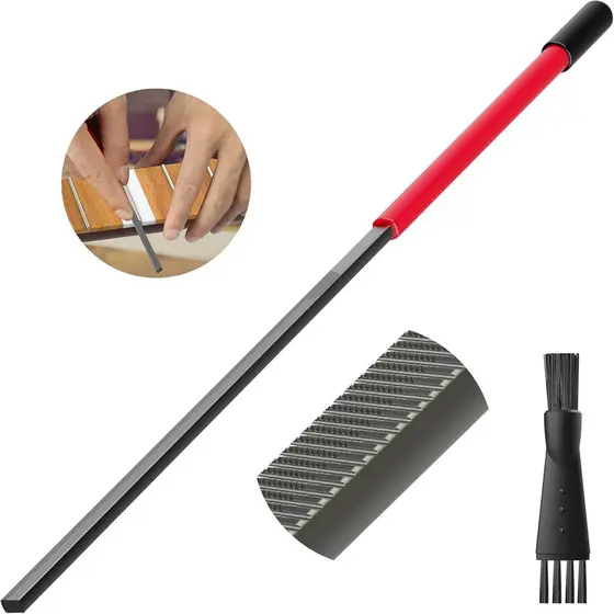Lima para Acabamento de Trastes, Corrige Pontas de Trastes de Guitarra Afiadas - Ferramenta Profissional para Luthier - 