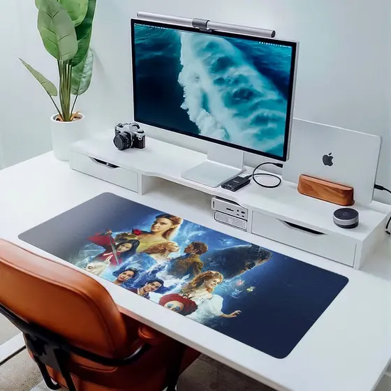 MousePad Grande RGB Profissional Extra Grande Princesa Bela e a era