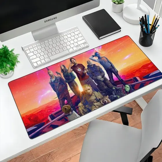 Mousepad Gamer Vingadores Marvel Avengers 80x30 Grande Antiderrapante Setup Geek Herois Mouse Pad Grande RGB