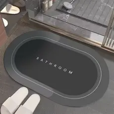 Tapete para Banheiro de Secagem Rápida e Super Absorvente Ideal para Chuveiro Cozinha e Varanda