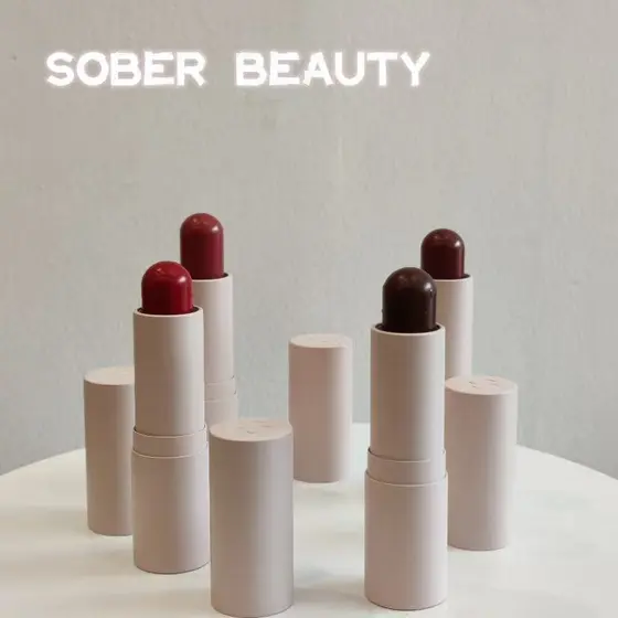 SOBER BEAUTY Suxing Batom Matte Planta Natural Lip Nude Maquiagem Orgânica Retro Soft Mist Batom