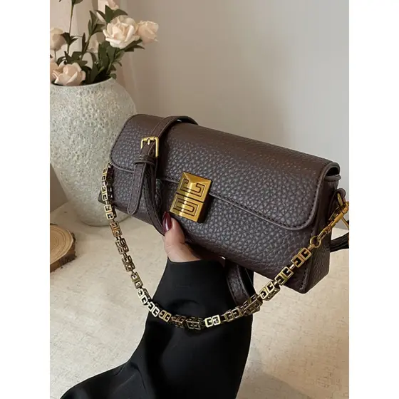 Japão Japão Japão ⋆ン收笔 Bolsa Pequena Feminina 2026 Novo Estilo Retro Lichia Padrão Pequena Bolsa Quadrada Bolsa Me