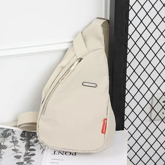Street Wear saco de peito feminino All-Match High-End carta saco do mensageiro do telefone móvel moda náilon Casual peit