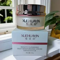 Floco de neve impressão beleza limpeza suave creme hidratante profundo 30g textura refrescante não gorduroso loja 268 hi