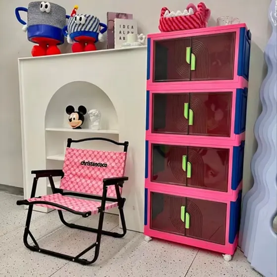 Armário de armazenamento dopamina doméstico multifuncional criativo armário sala de estar organizador de brinquedos dobr