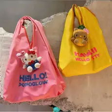 Popopoglow Bolsa de compras portátil de grande capacidade Bolsa de armazenamento Supermercado Moda Compras