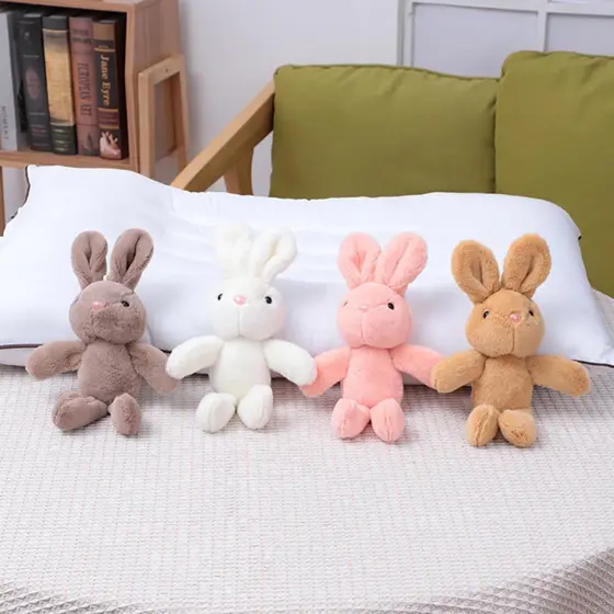 LS-STORE 25cm Coelho Bonito Brinquedo De Pelúcia Macio Boneca Dormir Meninas Crianças Bebê Animal Brinquedos Aniversário