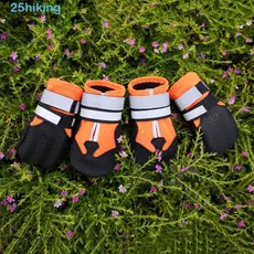 Caminhada 4 Unidades/Conjunto Botas De Chuva Antiderrapantes Para Cães , Calçados Esportivos Ao Ar Livre E Resistentes D