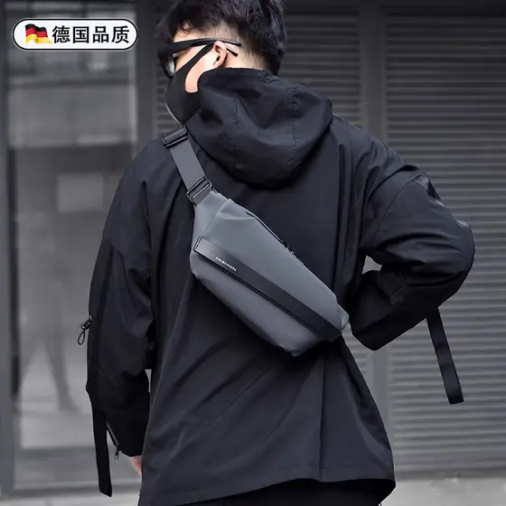 Bolsa de peito masculina alemã, bolsa mensageiro para celular, bolsa pequena transversal, de cintura, de omb
