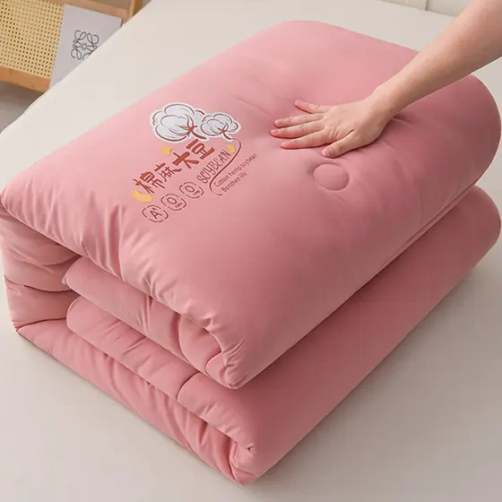 Colcha de fibra de soja primavera outono colcha núcleo 3kg engrossado quente inverno colcha estudante única domés