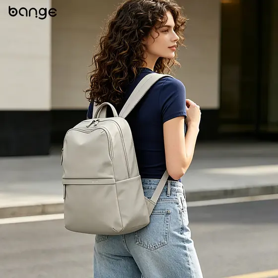 Canção de trabalho BANGE mochila feminina trabalho Commuter mochila moda Casual negócios computador saco simples leve sa