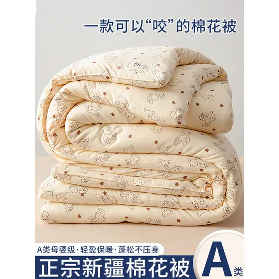 2025 novo estilo classe A colcha de inverno engrossado quente primavera outono colcha única Xinjiang algodão colcha núcl