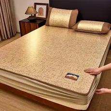 Uma classe materna bebê grau folha de cama estilo gelo seda legal esteira verão 2026 novo estilo tapete macio lavável ve