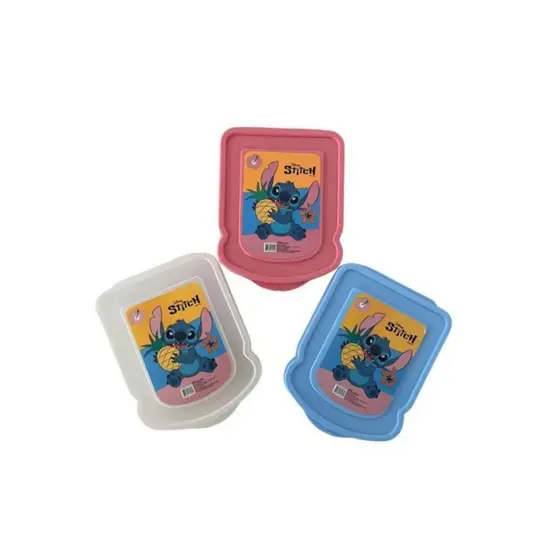 Sanduicheira Stitch Porta Lanche Infantil Escolar Plástico Livre de BPA - ESV