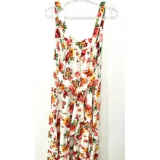 Vestido Longo Viscolinho Florido Veste até Tamanho GG - S&V