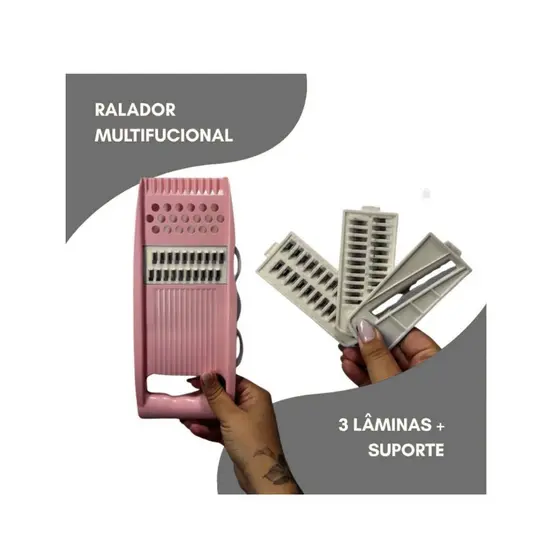 Ralador Multifuncional 5 em 1 Colorido Queijo, Legumes e Temperos - S&V