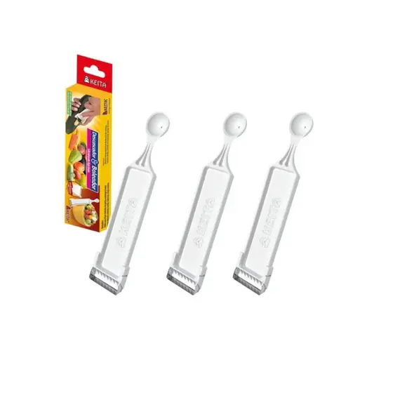 Kit C/3 Descascador Boleador de Frutas e Legumes Batata Cenoura Keita  - S&V