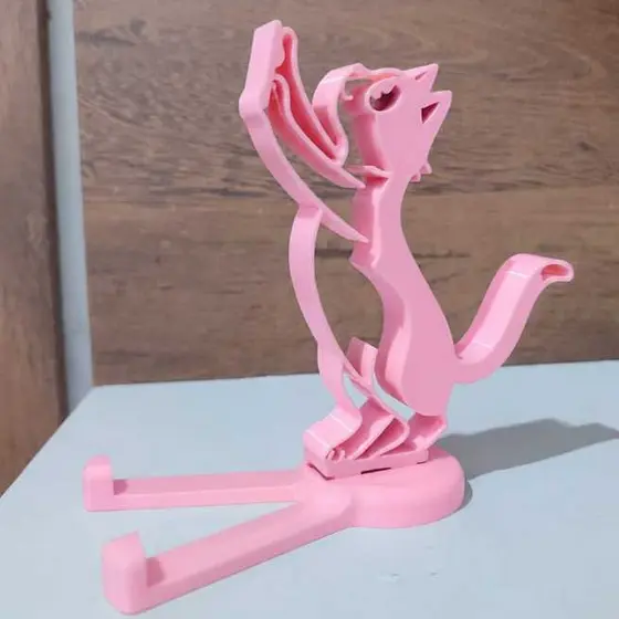 Suporte Para Celular de Gato Fofo Gatinho Gato Estilo Apoio Mesa Decorativo Cat