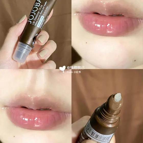 Batom de jojoba alta hidratação hidratante óleo de jojoba hidratante óleo labial máscara labial brilho labial desbotamen