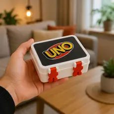 Caixa Uno Baralho Box Organizador Porta Cartas Protetor Estojo Jogo Uno