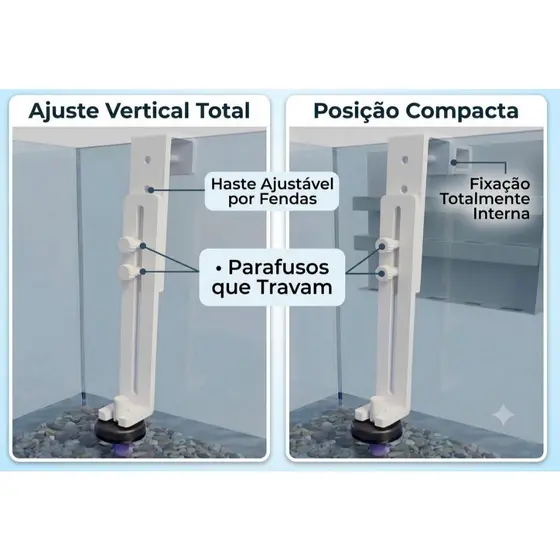 Suporte Ajustável para Sensor de Nível de Água | Boia Eletrônica para Aquário