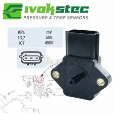 22627AA220 PS60-01 Sensor de Pressão Absoluta do Coletor de Admissão para Subaru Impreza, Forester, Legacy, Baja, Outbac