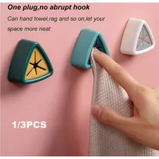 Suporte para Toalhas, Gancho para Panos de Limpeza, Suporte de Armazenamento Sem Perfurações, Clipe com Ventosa para Par