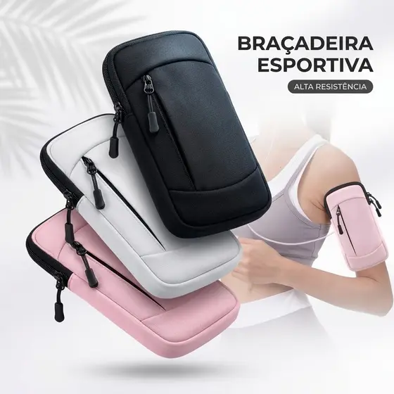 Bolsa De Braço Para Celular Em Execução Capacidade PU , À Prova D'água Ate 6,9 Polegada