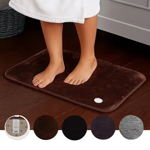 Tapete Felpudo Multiuso Decorativo Antiderrapante Confortavel Macio Preto Cinza Bege Tamanho Variado