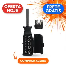 Jogo Chaves Soquete Intercambiáveis 18 Pecas Ferramenta Reparo Automotivo Manutenção Fácil Durável