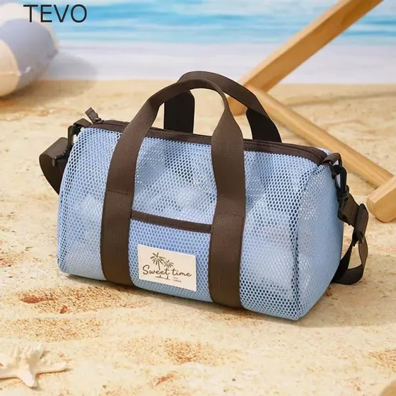 Bolsa De Natação Crossbody TEVO , Malha Respirável Com Alça De Praia , Bolsas Portáteis De Secagem Rápida