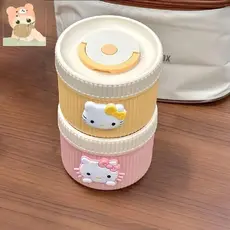 Lancheira Isolada Hello Kitty Em Aço Inoxidável À Prova De Vazamentos