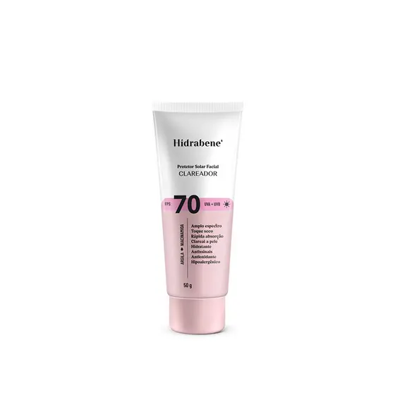 Hidrabene Protetor Solar Clareador Facial 70 FPS