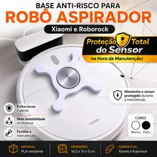Suporte Base Anti-Risco Robô Aspirador Xiaomi Roborock Kabum Smart Proteção do Sensor Lidar Para Manutenção