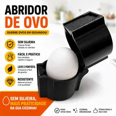 Abridor Quebrador Ovo Manual Sem Sujeira Prático Cozinha Doméstica Portátil utensílio culinário