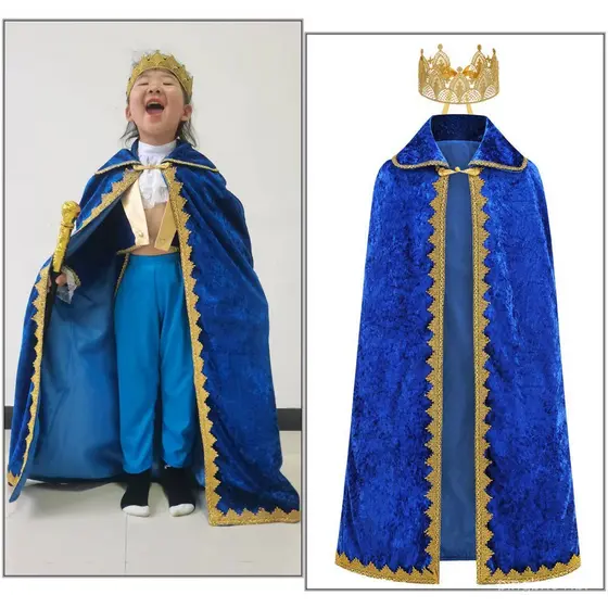 Fantasia de Rei para Meninos, Fantasia de Carnaval, Cosplay, Festa de Aniversário, Manto de Rei, Capa, Fantasia de Prínc