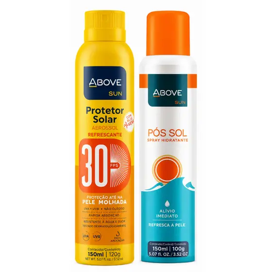 Kit Protetor Solar Corpo E Rosto 30 Fps Spray 150ml