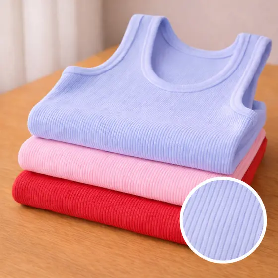 Kit 3 Regata Canelada Feminina Lisa Blusa Básica Camiseta Casual