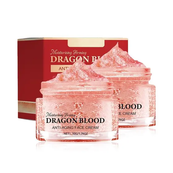 Creme de Sangue de Dragão com Ácido Hialurônico, Antienvelhecimento, para Rugas Finas, Creme Hidratante Profundo para To