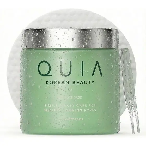 QUIATonerPads–AHA/BHADual-ActionExfoliateandHydrateAllinOne–hingFormulaforSensitive–ReducesheadsandBlemishes-70GentleTex