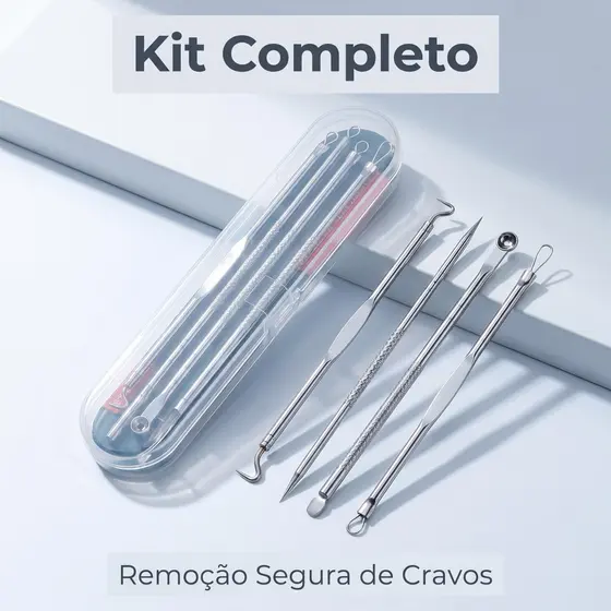 Removedor de Cravos com Agulha Dupla Feito de Aço Inoxidável