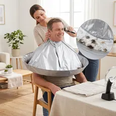 Capa para Corte de Cabelo Dobrável Impermeável Ajustável Resistente Anti Sujeira para Salão de Beleza