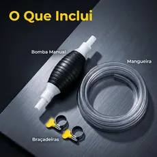 Kit Sifão Manual para Transferência de Óleo Água Doméstico
