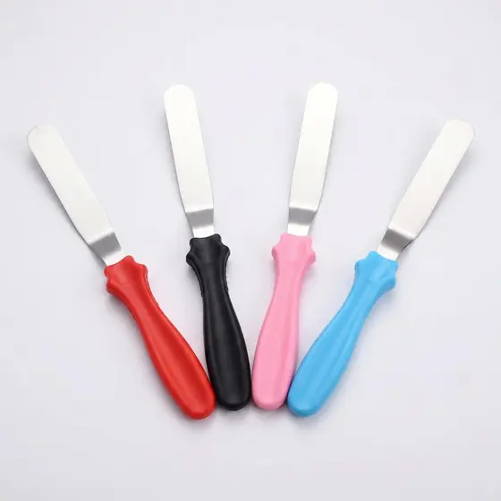 Espátula de Confeitaria Aço Inoxidável 4 Cores Disponíveis