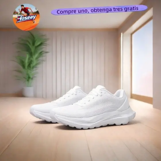 Sapatos De Fitness Casuais Elegantes Com Sola Grossa , Tênis De Corrida Esportivos Respiráveis