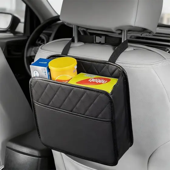 Lixeira para Carro com Alça de Suspensão: 2 Peças de Lixeira para Carro, para SUV, Sedan, Caminhão, Organizador de Assen