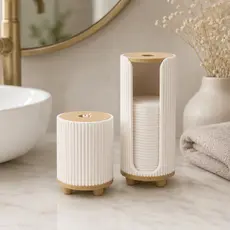 Kit Organizador para Algodão e Cotonetes Lari | Porta Algodão e Porta Cotonete